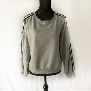 Garage Racer Striped Crewneck